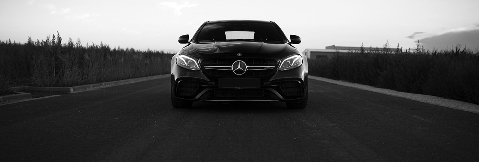 Going all Black&White with the Mercedes-Benz E63s AMG