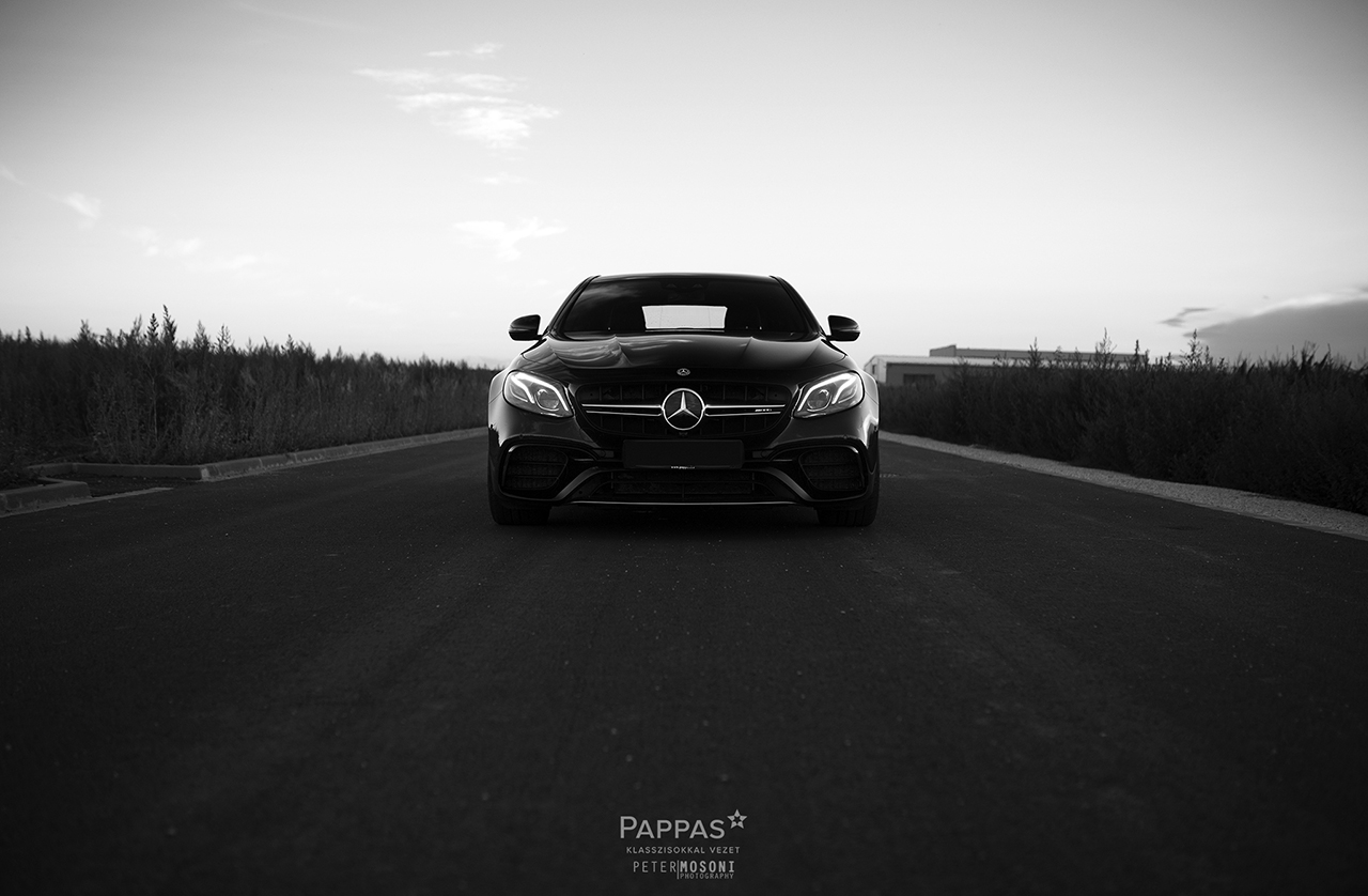 Going all Black&White with the Mercedes-Benz E63s AMG